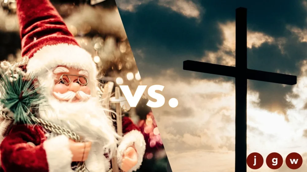 Weihnachtsmann vs. Jesus Image